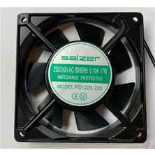 Meepo Salzer Fan 120X25 Metal Gövde Plastik Kanat 220V Ac Kablolu 1 Adet