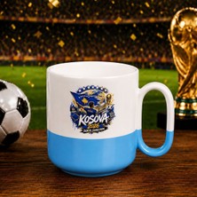 Bk Gift Kosova Taraftar Temalı Dünya Futbol Kupası Tasarımlı Mavi Joyful Kupa Bardak-2