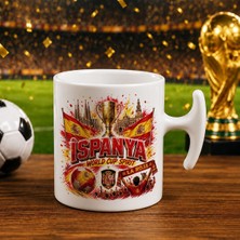 Bk Gift Ispanya Taraftar Temalı Dünya Futbol Kupası Tasarımlı Hammer Kupa Bardak