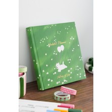 Matt Notebook 15X15 Kare Süresiz Planlayıcı Ajanda Yeşil Renk 192 Sayfa Çizilmez Kapak