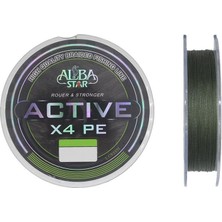 Albastar Active 4x 0.10MM 150M L.green 4 Örgü Ip Misina 6.7kg Çeker