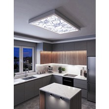 Gökyüzü Panel Çiçek Desenli 60X120 106W, Sıva Üstü, Güçlü LED Aydınlatma, Tavan Armatürü, LED Panel, Ofis, Mutfak Aydınlatması