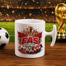 Bk Gift Fas Taraftar Temalı Dünya Futbol Kupası Tasarımlı Hammer Kupa Bardak