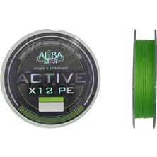 Albastar Active 12X 0.18MM 150M F.green 12 Örgü Ip Misina 11.8kg Çeker
