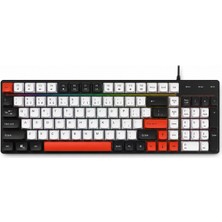 Blackbird Game Center Jedel K30P USB Kablolu Aydınlatmalı Gaming Oyuncu ve Ofis Klavyesi Kompakt Tasarım