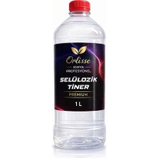 Orlisse Selülozik Tiner 1 L - Premium Güçlü Çözücü - Hızlı Etki-Güçlü Çözücü-Temizleyici