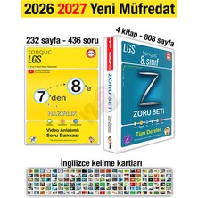 Tonguç Akademi 7'den 8'e Hazırlık Kitabı 2026 Yaz Tatili LGS Sınavı İçin 8. Sınıf Soru Bankası Seti