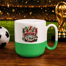 Bk Gift Meksika Taraftar Temalı Dünya Futbol Kupası Tasarımlı Yeşil Joyful Kupa Bardak