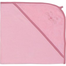 Organickid Towel Bebek Pembe Havlu Bornoz 90X90