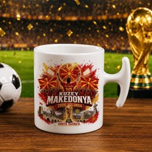 Bk Gift Kuzey Mekadonya Taraftar Temalı Dünya Futbol Kupası Tasarımlı Hammer Kupa Bardak-3