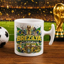 Bk Gift Brezilya Taraftar Temalı Dünya Futbol Kupası Tasarımlı Hammer Kupa Bardak