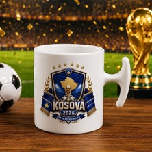 Bk Gift Kosova Taraftar Temalı Dünya Futbol Kupası Tasarımlı Hammer Kupa Bardak-3