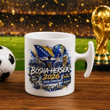Bk Gift Bosna-Hersek Taraftar Temalı Dünya Futbol Kupası Tasarımlı Hammer Kupa Bardak-1