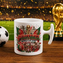 Bk Gift Portekiz Taraftar Temalı Dünya Futbol Kupası Tasarımlı Hammer Kupa Bardak