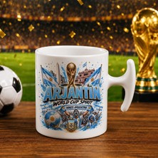 Bk Gift Arjantin Taraftar Temalı Dünya Futbol Kupası Tasarımlı Hammer Kupa Bardak