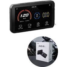 Gümrük Bey Chigee Aio-5lite 5" Android Auto & Carplay Navigasyon – Motosiklet Uyumlu, 1080P Ekran