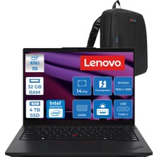 Lenovo Thinkpad L14 Ultra Core 5 125U 32GB 4tb SSD Intel Graphics 14" Wuxga 60Hz IPS770 Windows 11 Pro Kurumsal Bilgisayar L14125UKP12 + Zettaçanta