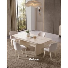 Velura Home & Living Defne Yemek Masası (Sadece Masa) (Krem)