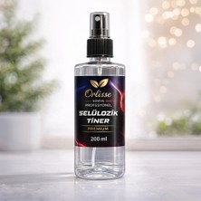 Orlisse Kimya Selülozik Tiner Premium 200 ml Sprey | Güçlü Yağ & Boya Çözücü, Hızlı Etki