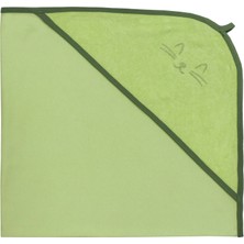 Organickid Towel Bebek Yeşil Havlu Bornoz 90X90