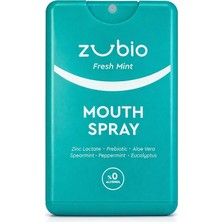 Zubio 20 ml Naneli Ağız Bakım Spreyi Ekstra Ferah Nefes Sağlayan Alkolsüz Formül