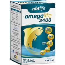 Nbt Life Omegalife 2400 - Trigliserid Form Balık Yağı (2400 Mg) - 60 Kapsül - Dezenfektan Hediyeli (%72 Alkol)