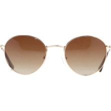 Benx Sunglasses 8006-C.14  Genç ,kadın, Erkek Unisex Yuvarlak Çerçeveli Metal Polarize Güneş Gözlüğü
