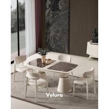 Velura Home & Living Balat Yemek Masası (Sadece Masa)