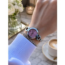 Dkny 2 Yıl Garantili 3 Atm Suya Dayanıklı Kararma Renk Atma Yapmaz Kadın Kol Saati+Bileklik DL02L06215