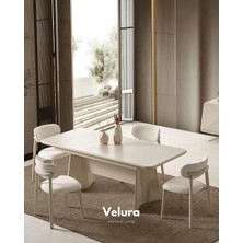 Velura Home & Living Vakko Yemek Masası (Sadece Masa) (Krem)
