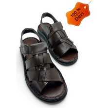 Magic Shoes Hakiki Deri Ortopedik Erkek Sandalet