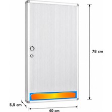 Panda 120\'LI Ithal Alüminyum Anahtar Dolabı (40X78X5,5 Cm)