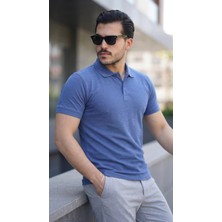 Lune Store Erkek Kısa Kollu Yakalı Tişört