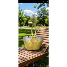Elay Home Elayhome Dekoratif Kol Çantası, Bohem Tarzı Çanta, Yıkanabilir Çanta, Kadın Çanta, Plaj Çanta, Günlük Çanta, Omuz Çantası, Hasır Çanta