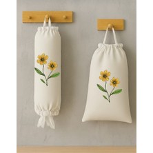 Ekmeklik ve Poşetlik 2 Li Set Bez Çanta