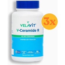 Velavit V- Ceramide R - Seramid ve Nikotinamid Içeren - 30 Kapsül - 3 Adet (Toplam 90 Kapsül)