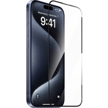 Tekno Grup Apple Iphone 16 Pro Max Tam Kaplayan Cam Ekran Koruyucu Temperli Sert Cam