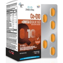 Zade Vital Koenzim Q10 Omega 3 (Tekli Paket) 30 Kapsül