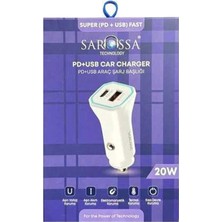 Sarossa S510 Araç Içi Pd USB 20 W Şarj Cihazı