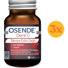 Osende Demir C 60 Kapsül - 3 Adet (180 Kapsül)