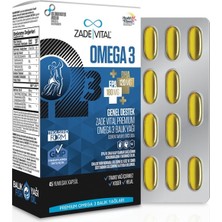 Zade Vital Premium Omega 3 (Tekli Paket) Genel Destek 45 Kapsül