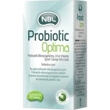 Nbl Probiotic Optima 30 Çiğneme Tableti Probiyotik ve Prebiyotik Takviye Yetişkinler İçin