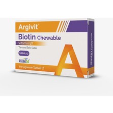 Argivit Biotin Chewable 60 Tablet