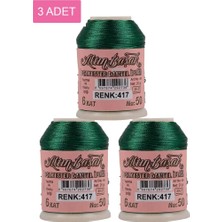 3 Adet Altınbaşak Oya ve Dantel Ipi 20 gr - Royaleks - No: 417 Mariposa Secret