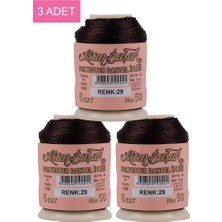 3 Adet Altınbaşak Oya ve Dantel Ipi 20 gr - Royaleks - No: 029 Mariposa Secret