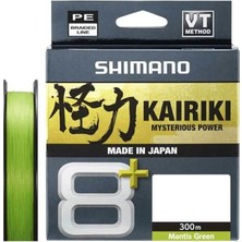 Shimano Kairiki + 8x 300 mt Mantis Green Ip Misina