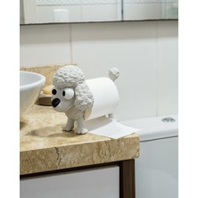 Meta Threed Sevimli Poodle Köpek Şekilli Dekoratif Tuvalet Kağıtlığı Banyo Düzenleyici
