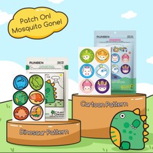 Runben  Bitkisel Yağlı Sinek, Böcek Kovucu Bant Sticker - Dino (6 Yağlı)