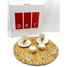 Collection Kahve Seti Lale ROYALEKS-DRT-6060-5 Mariposa Secret