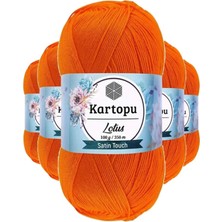 5 Adet Lotus Bikini Büstiyer Bluz Örgü Ipi  K273 Turuncu Mariposa Secret